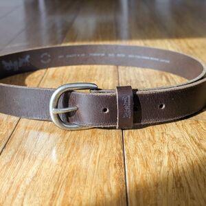 Women Levi's Brown Leather Belt